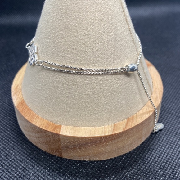 🩶ALEX AND ANI🩶Endless Knot Pull Chain Bracelet in Sterling Silver/NWOT - Picture 4 of 8